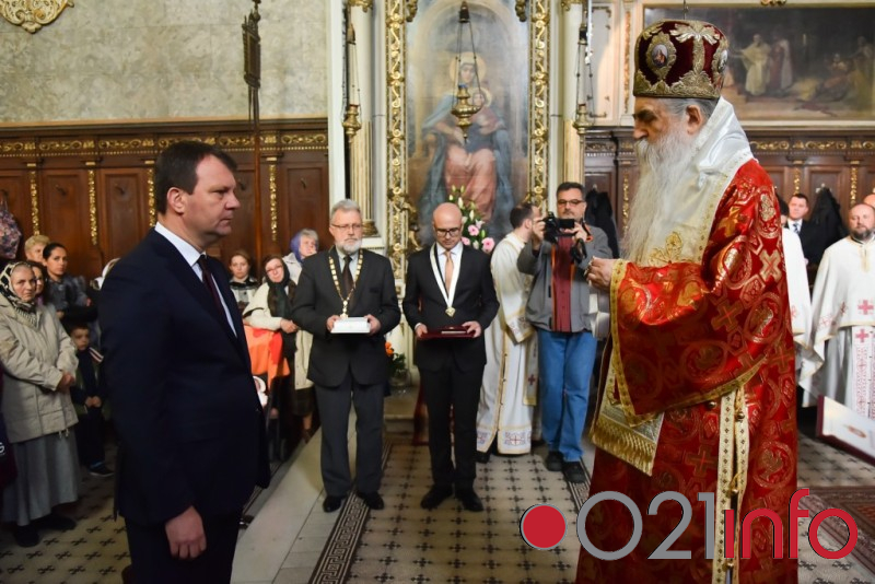 Predsedniku Miroviću uručen orden Svetog Simeona Mirotočivog SPC